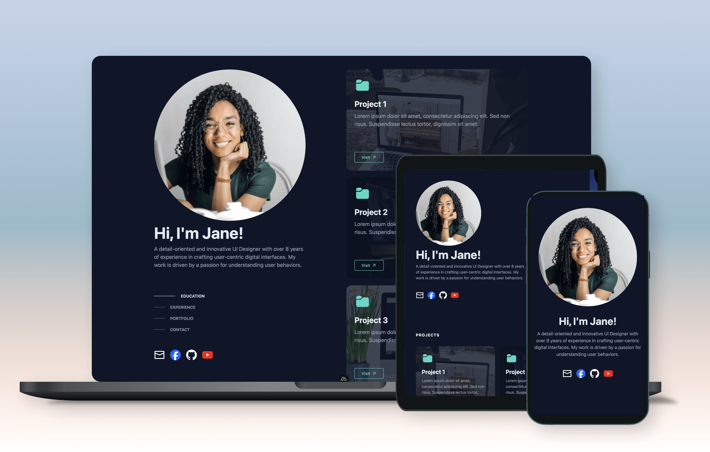 Portfolio devices mockup